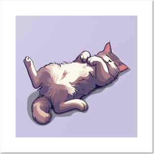 Lazy Day Cat Posters and Art